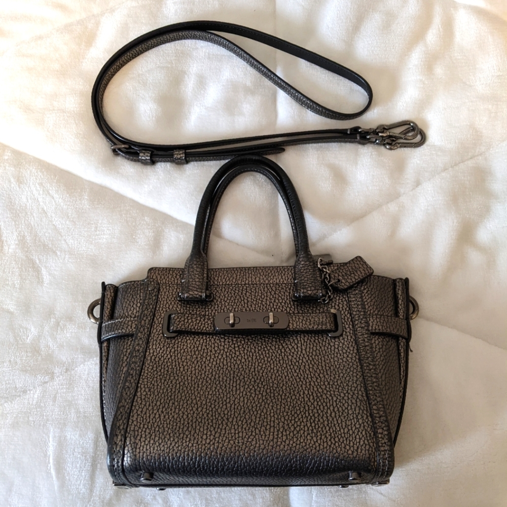 Coach Swagger 27 Pebble Leather Crossbody